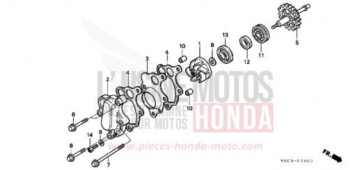 POMPE A EAU CR500RW de 1998